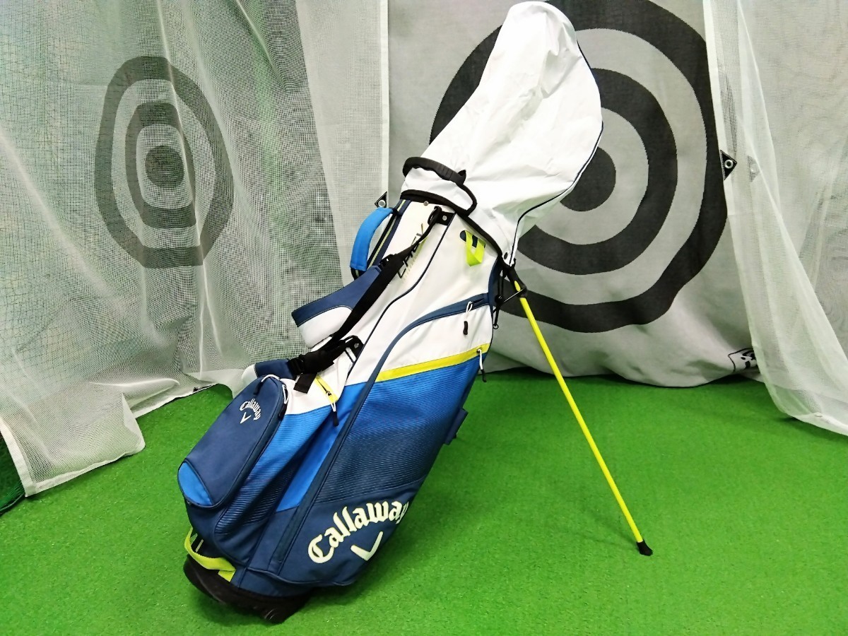 珍しい キャロウェイ □Callaway キャディバッグ ブラック×ホワイト