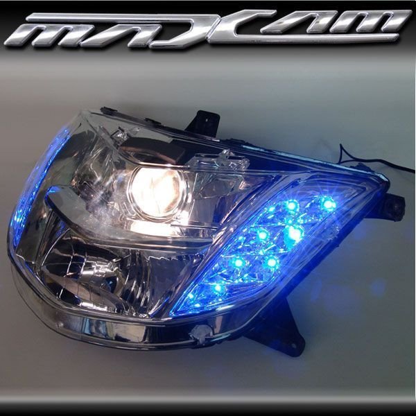 パーツ マグザム SG17J SG21J プロジェクター仕様 ヘッドライト LED ブルー ポジション付 ヤマハ YAMAHA MAXA 即納出荷 