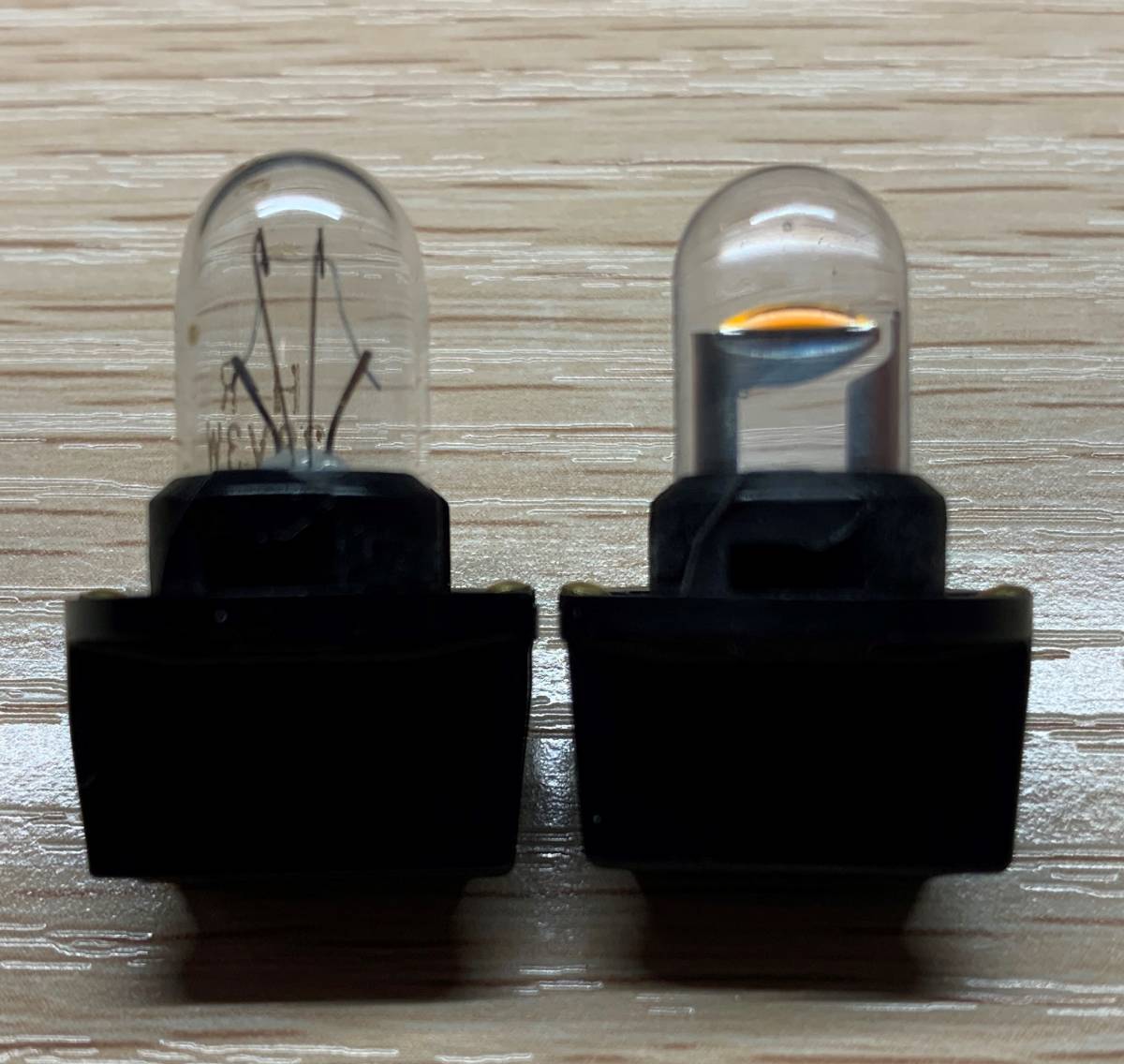 LED(濃い)電球色 高輝度 ウエッジ球タイプ T10ウエッジLED ２４V 10個セット _画像6