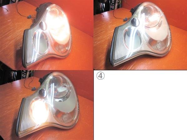 [N] Porsche 996/911 latter term HID original head light left side 152149-00/01 * turn signal lamp non lighting lens light yellow tint, scratch wiring deterioration secondhand goods 