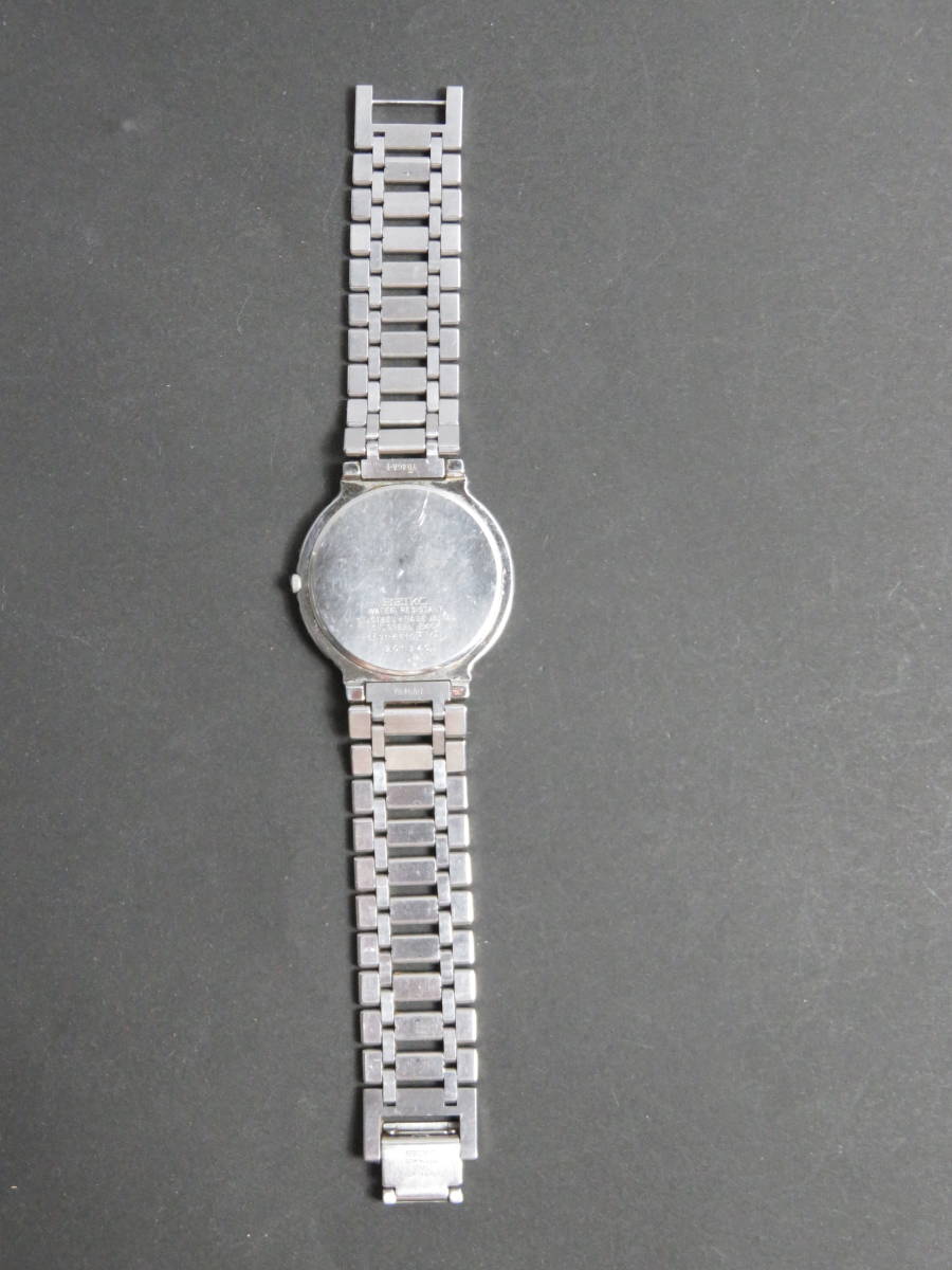 セイコー SEIKO ドルチェ DOLCE クォーツ 3針 純正ベルト 5E31-6E10 男性用 メンズ 腕時計 V308の画像4
