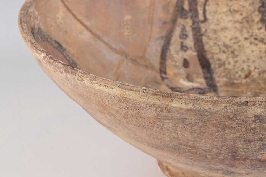 古美術】『 発掘ペルシャ陶器彩文鉢箱付16078 』 古美術骨董古玩唐物
