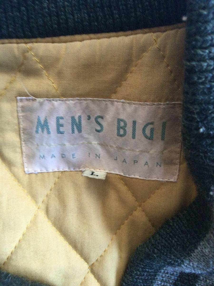  редкий . земля . Хара TAKEO KIKUCHI первый период MEN*S BIGI 80s Vintage 1982 год куртка мужской Bigi L