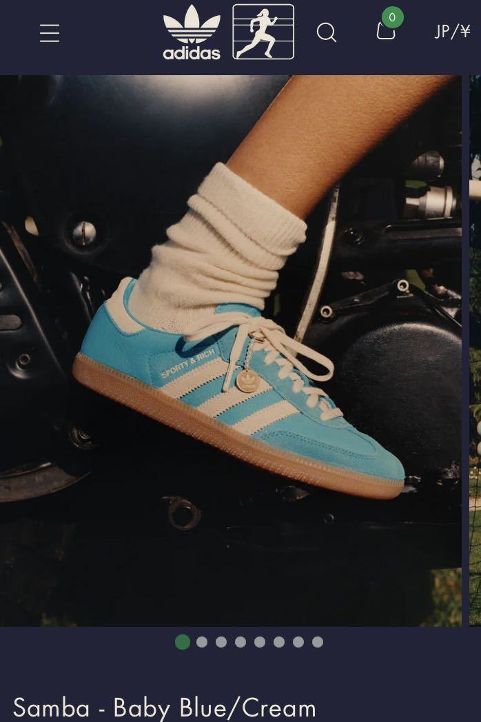 adidas Samba OG Sporty & Rich Blue Rush スポーティ アンド リッチ × アディダス サンバ OG ブルーラッシュ 26㎝_画像1