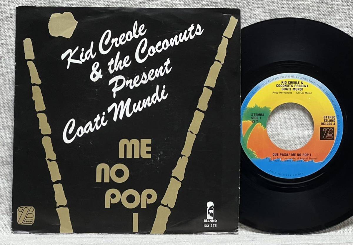 7インチ Kid Creole & The Coconuts / Me No Pop I ★オランダ盤 Theo Parrish_画像1