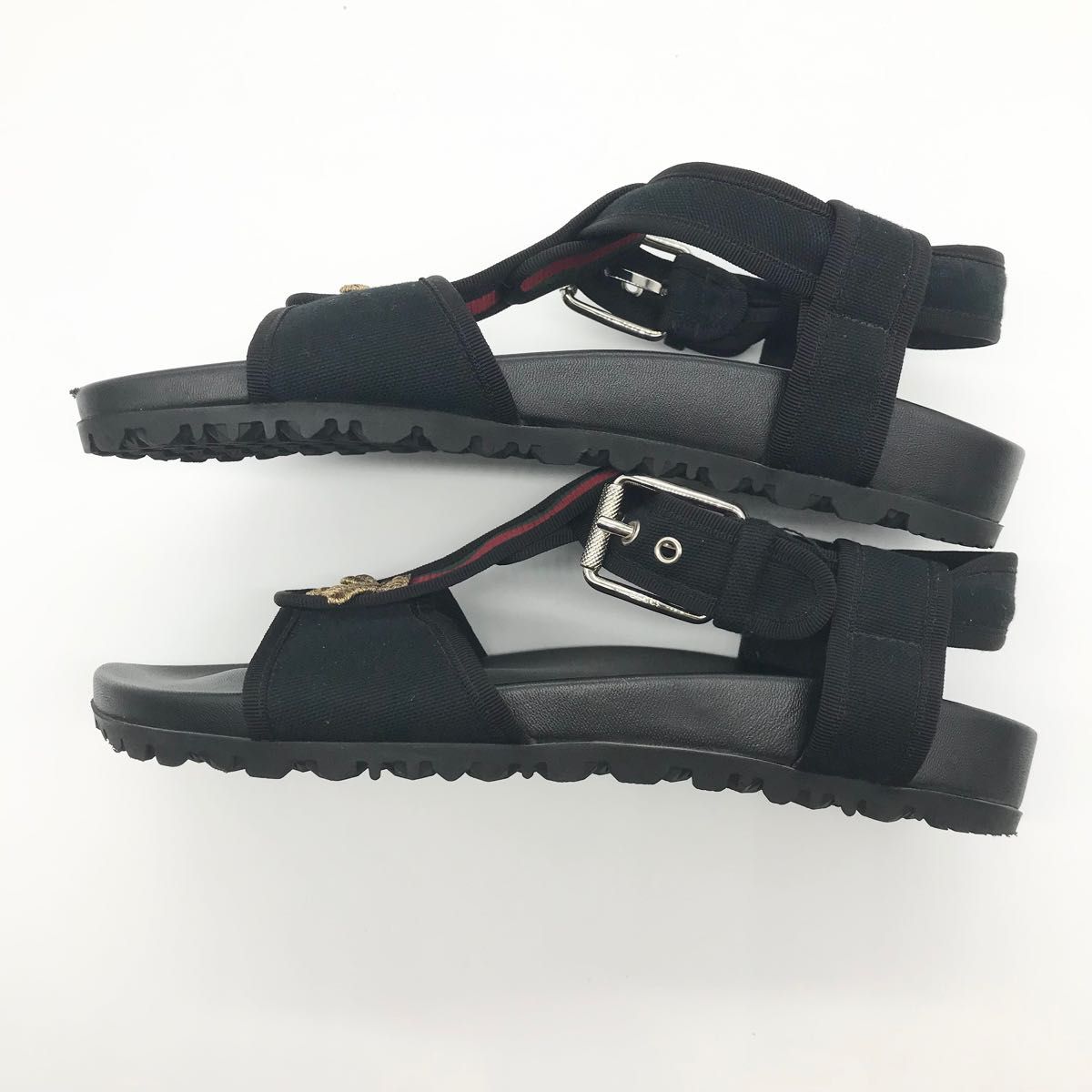 GUCCI ビーチサンダル 蜂のモチーフ GUCCI グッチ スポーツサンダル シェリーライン Bee 蜂 ワッペン