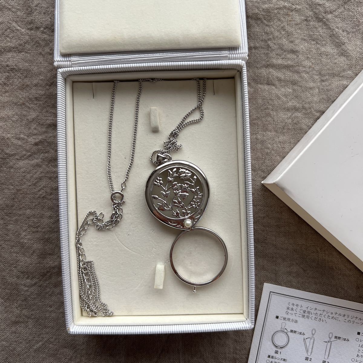 MIKIMOTO ミキモト インターナショナル オリジナル ペンダントルーペ