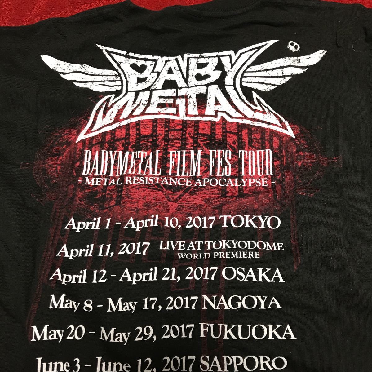  прекрасный товар M размер FILM FES TOUR vol.1 LEGEND D FFT память Ver. переиздание плёнка fes Tour TEE футболка BABYMETAL baby metal 666