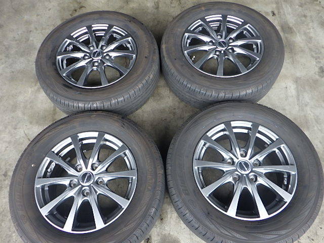 227-23　HOT STUFF　アルミホイール＆ラジアルタイヤ　205/65R15　2019年　４本セット_画像1