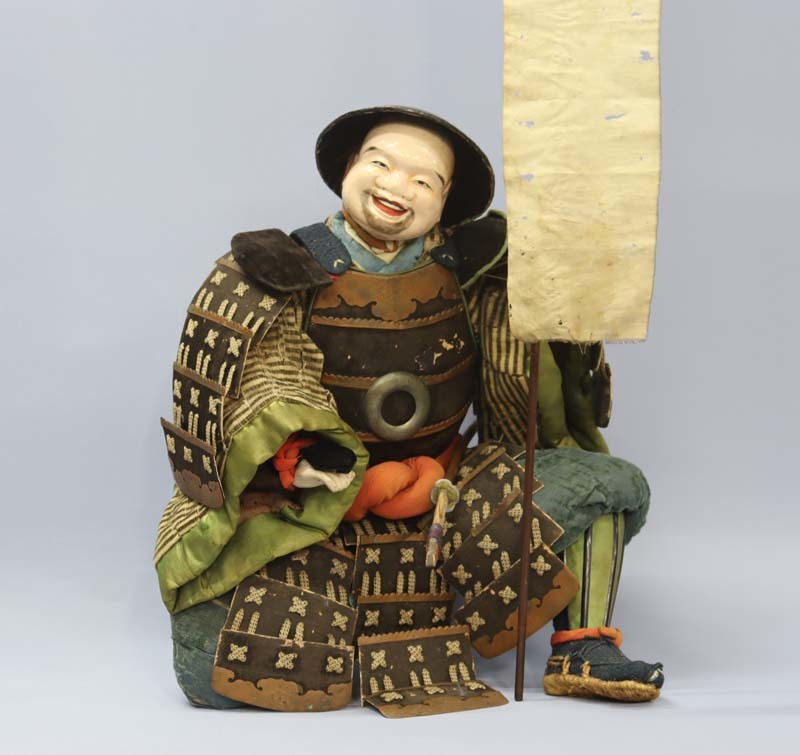 ■即決■ 江戸時代 大型 五月人形 旗持人形 郎党 武者人形