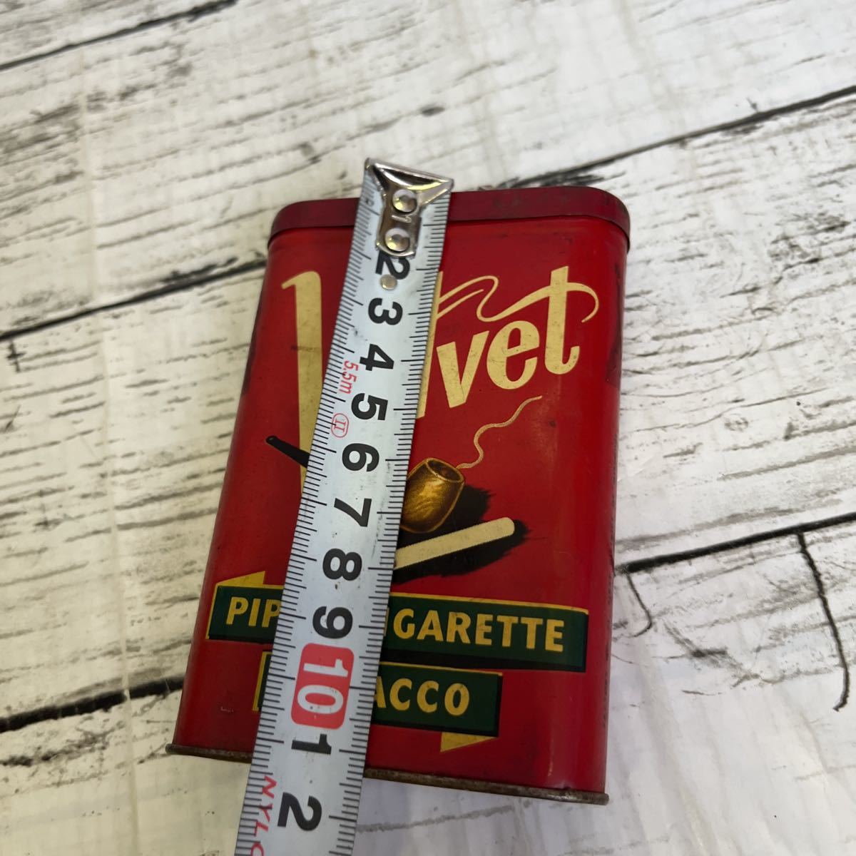 L439 Velvet タバコ缶ケース　アメリカ 当時物 ビンテージ　コレクション_画像7
