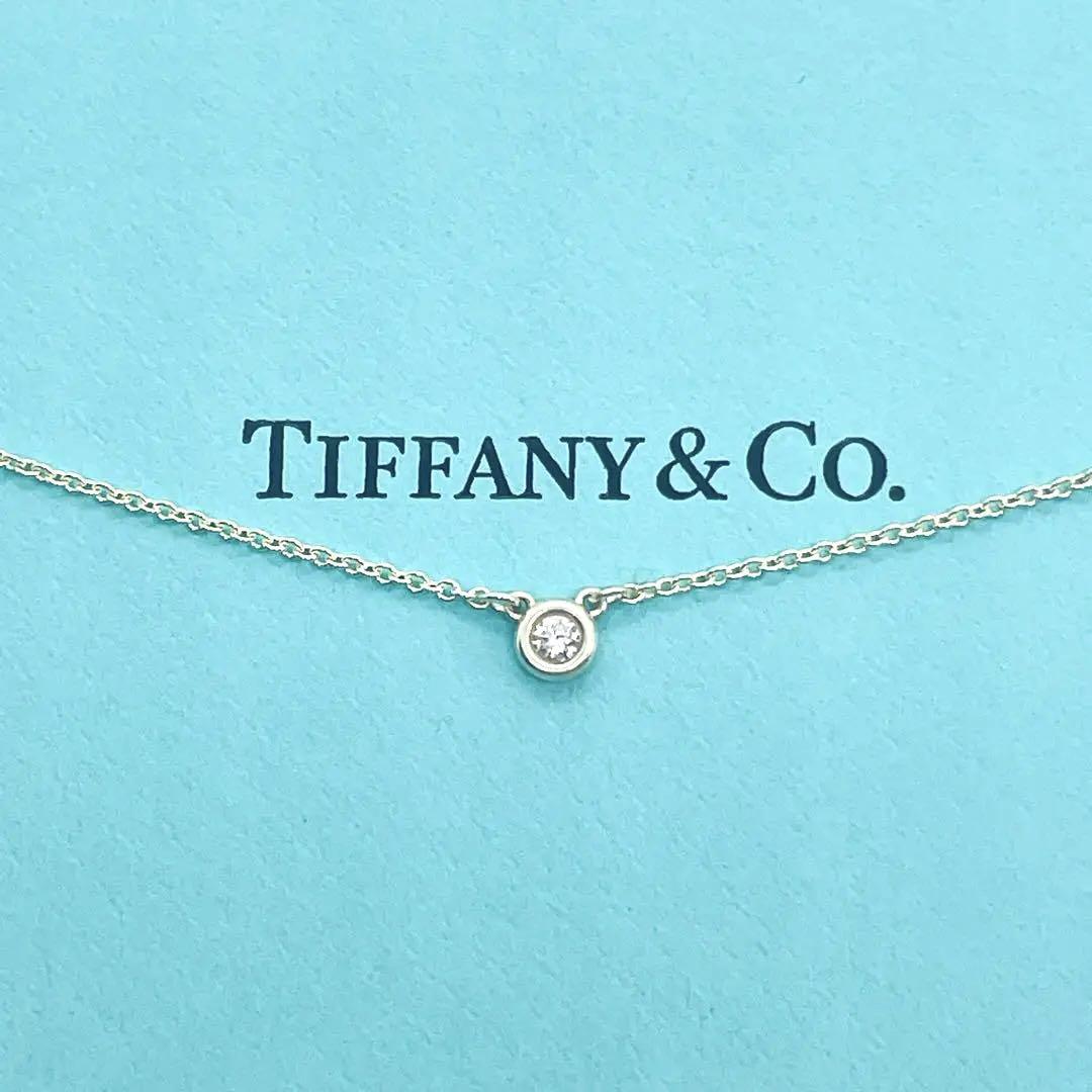 Tiffany&Co. 正規品 ティファニー ネックレス 東京丸の内店購入 一点物 バイザヤード 1P ダイヤモンド SV925