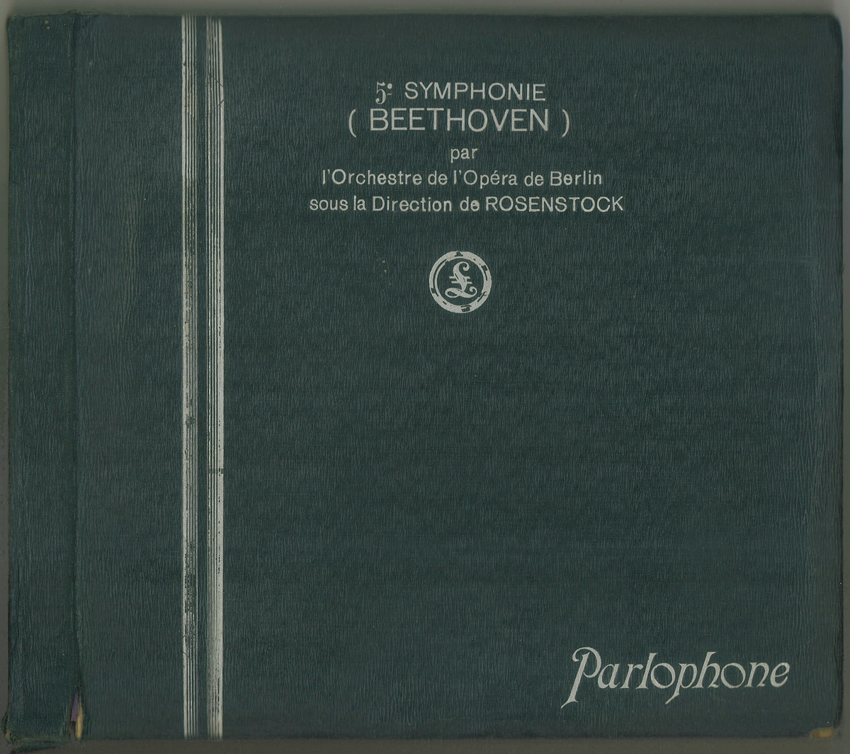 日本最大のブランド 仏Parophone 59.036/9　ベートーヴェン「運命」　ローゼンシュトック　ベルリン国立歌劇場管 クラシック