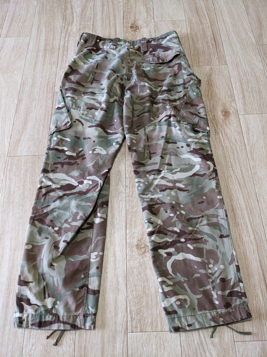 実物 USED イギリス軍 MTP コンバット カーゴパンツ スラントポケット アジャスター付き　