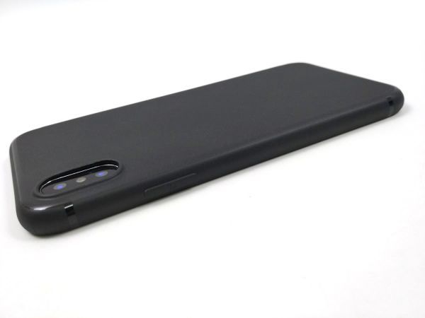 iPhone X for simple thin type soft case cover TPU black 