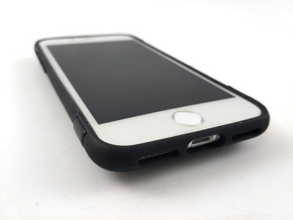iPhone 7/8用ケース 落下防止リング付き スタンド ソフトカバー ストラップ対応 ブラック_画像5