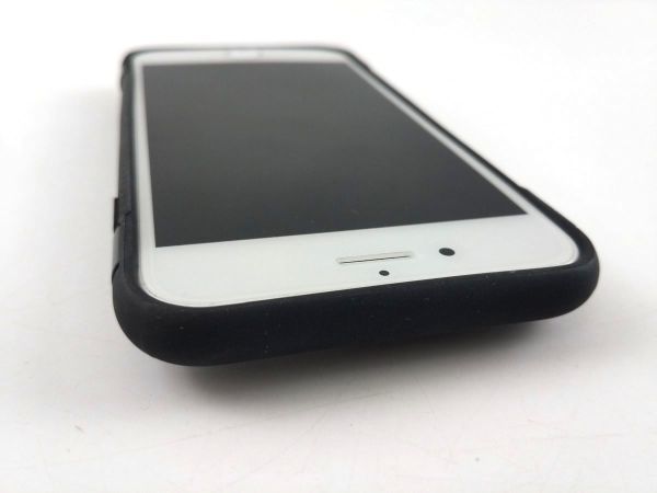 iPhone 7/8用ケース 落下防止リング付き スタンド ソフトカバー ストラップ対応 ブラック_画像4