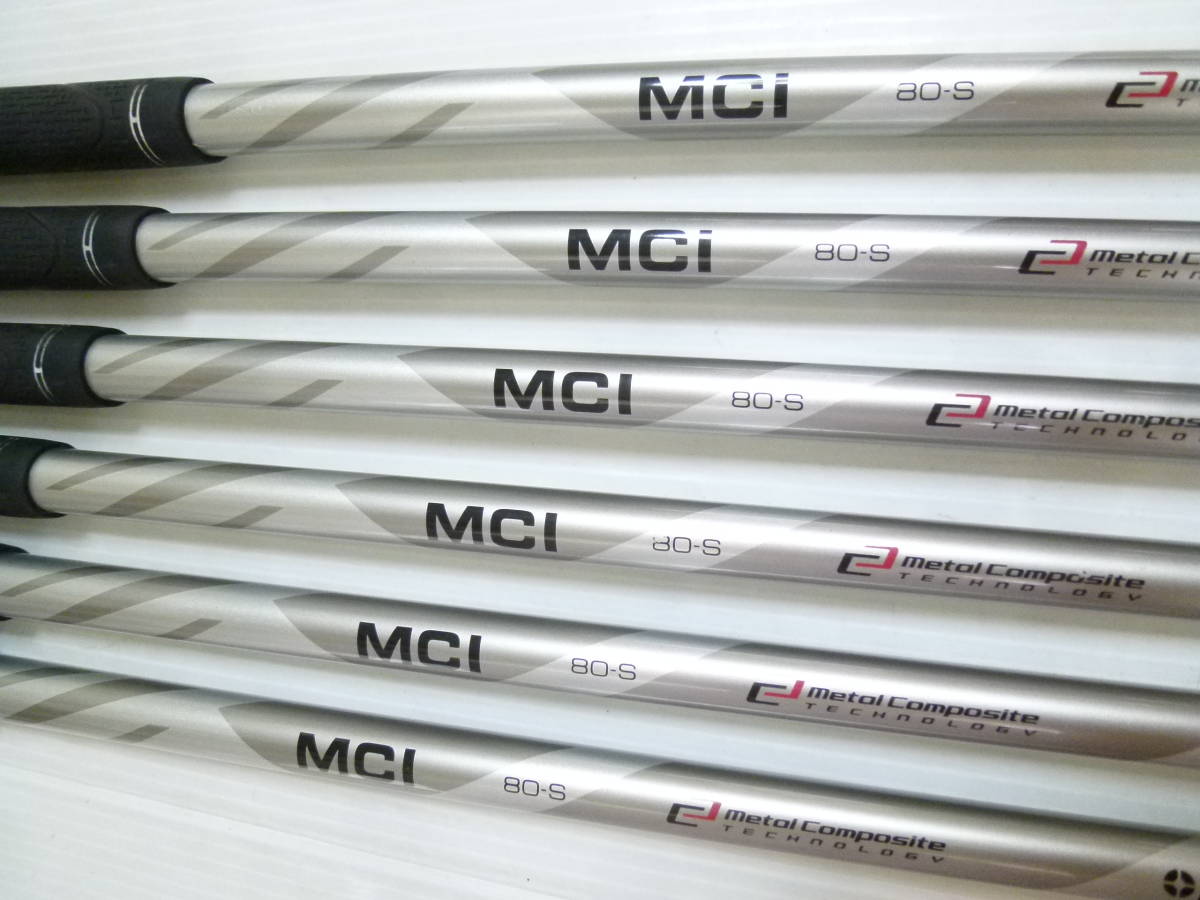 高級カスタム!!! ◆◆ 良品 ミズノ MP-55 FORGED MCI 80-S ◆◆ 5#-Pw 6本セット_画像1