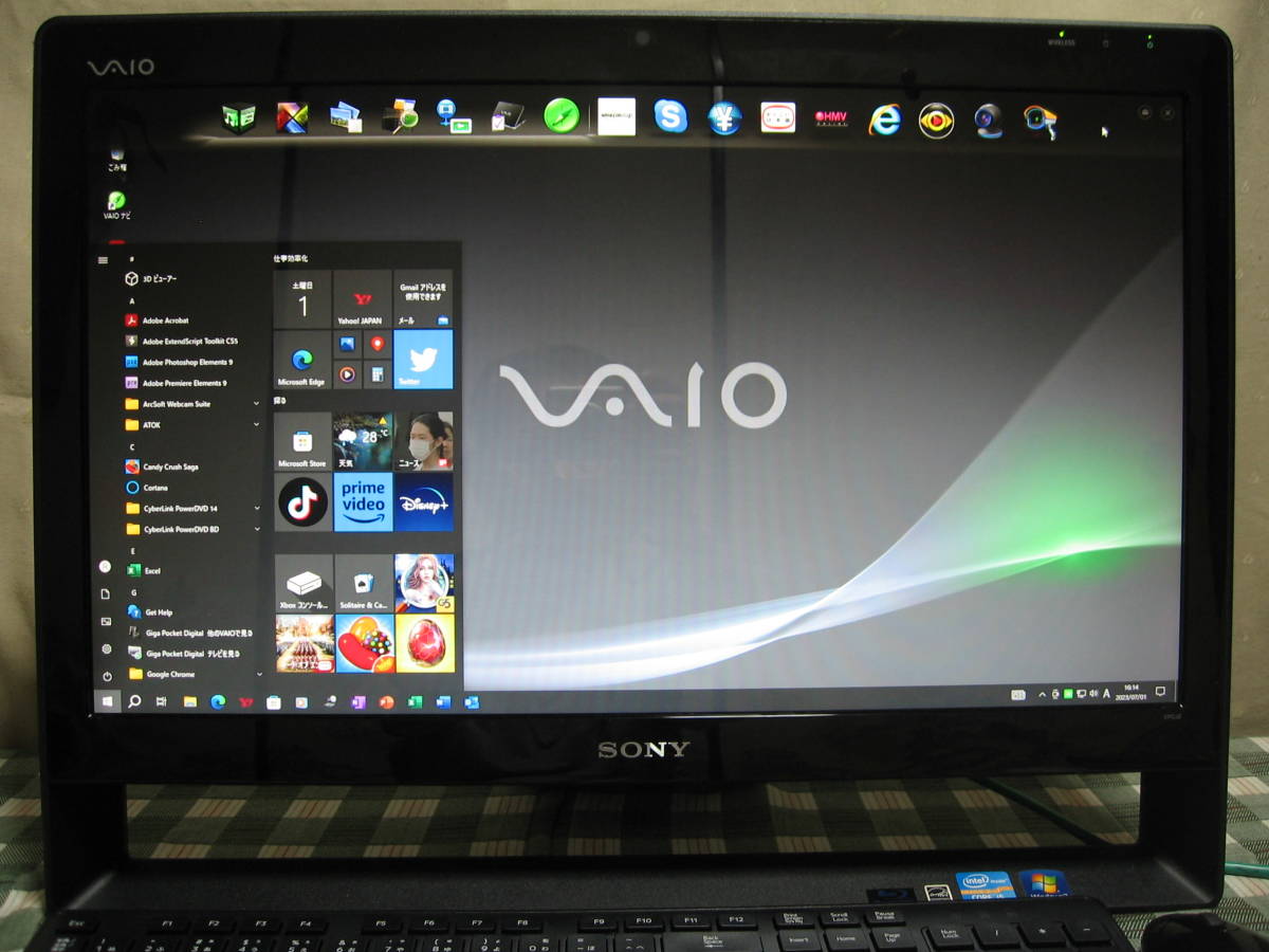 地デジ視聴対応) ＃＃ SONY VAIO VPCJ218FJ Windows 10 Home ＃＃（完