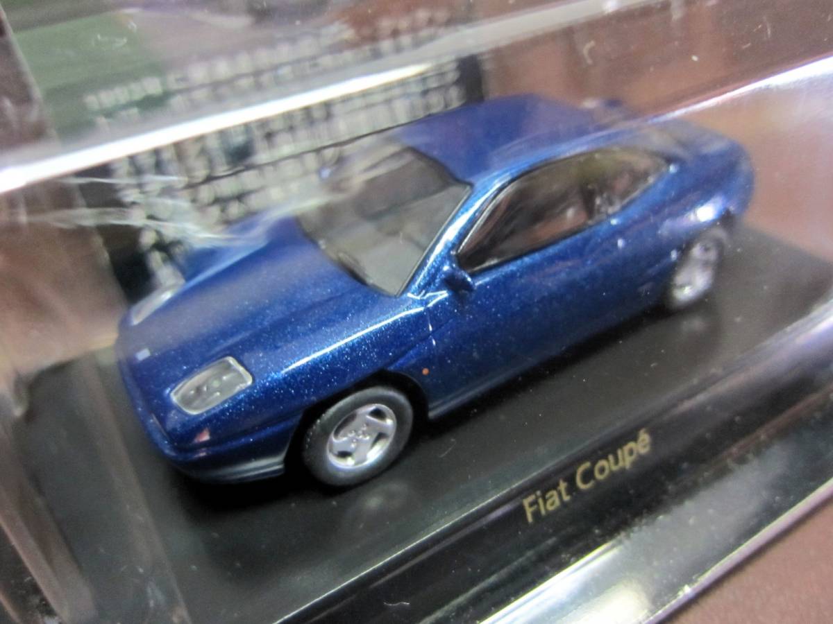 京商1/64☆フィアット＆ランチア ミニカーコレクション☆Fiat Coupe メタリックブルー☆箱無☆KYOSHO2007☆☆_画像2