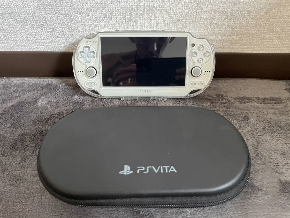 SONY PSVITA PCH-1000 ZA01 本体 wifi モデル 初期化 プレイステーション ビータ ヴィータ 動作確認済み アダプター付き　専用ケース_画像1