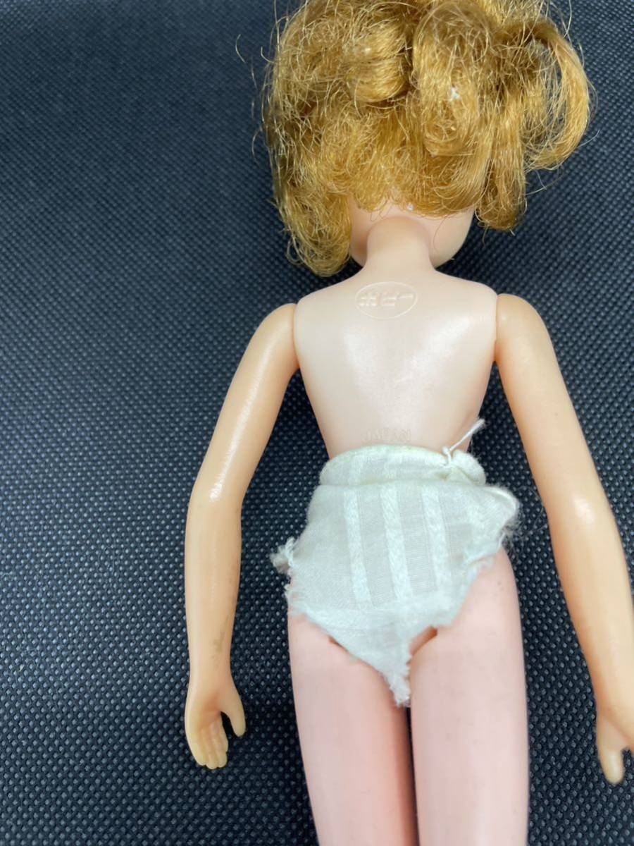 超希少!当時物 リカちゃん人形 初代?二代目?へそ有り 肩にポピー
