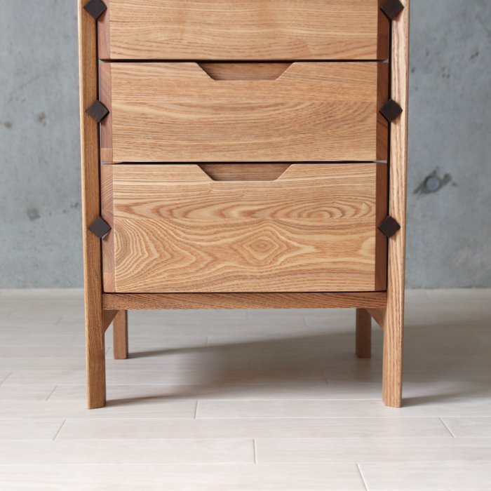  Takumi design total natural wood 40 chest chest of drawers chest natural tree natural wooden width 40 depth 35 stylish Northern Europe simple War 