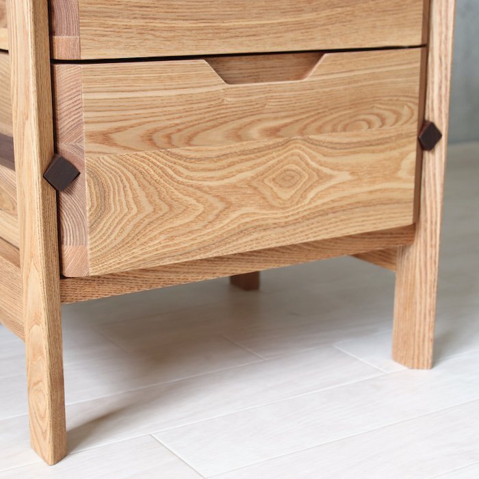  Takumi design total natural wood 40 chest chest of drawers chest natural tree natural wooden width 40 depth 35 stylish Northern Europe simple War 