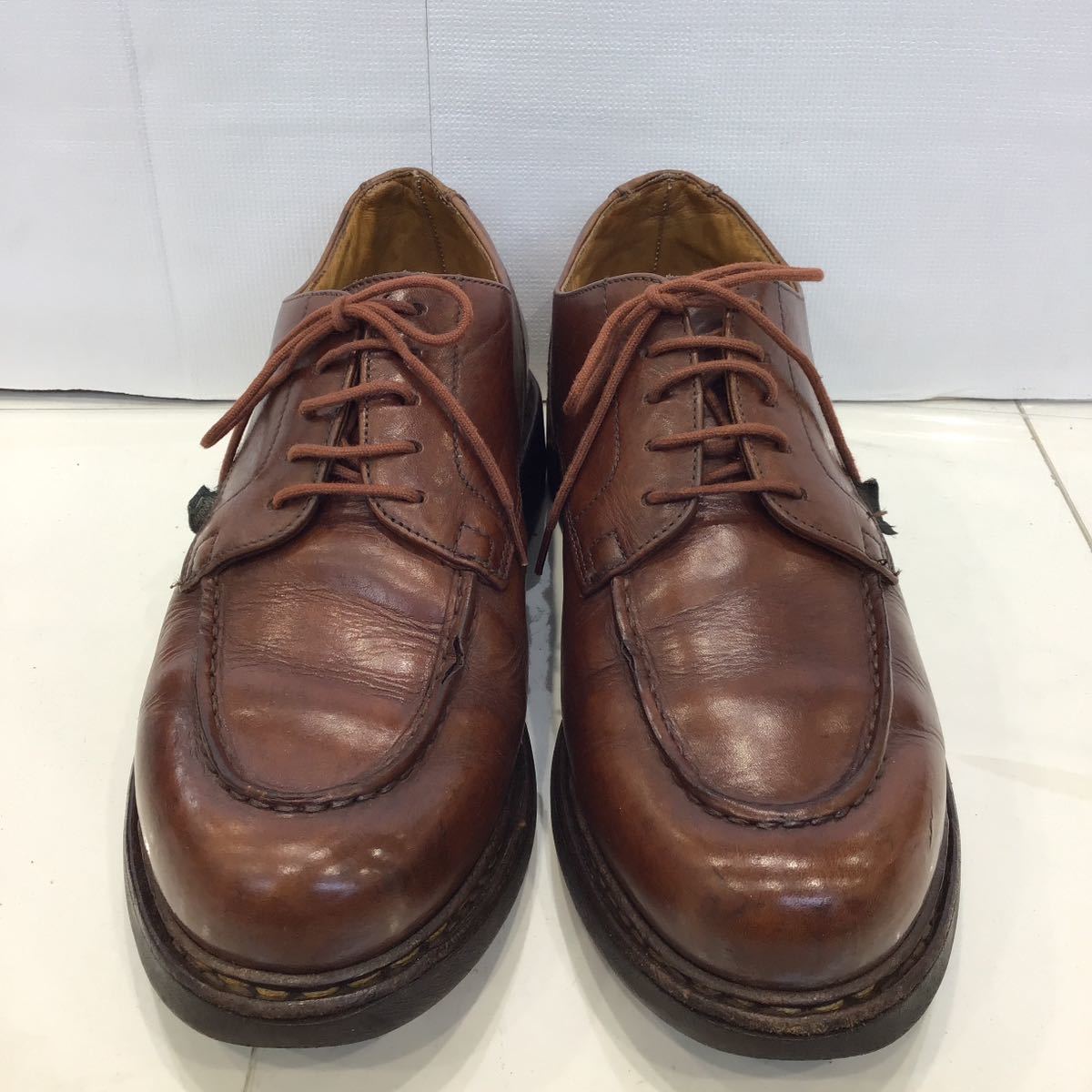 【Paraboot パラブーツ】CHAMBORD シャンボード ドレスシューズ 6 1/2F ブラウン レザー 2307oki_画像2