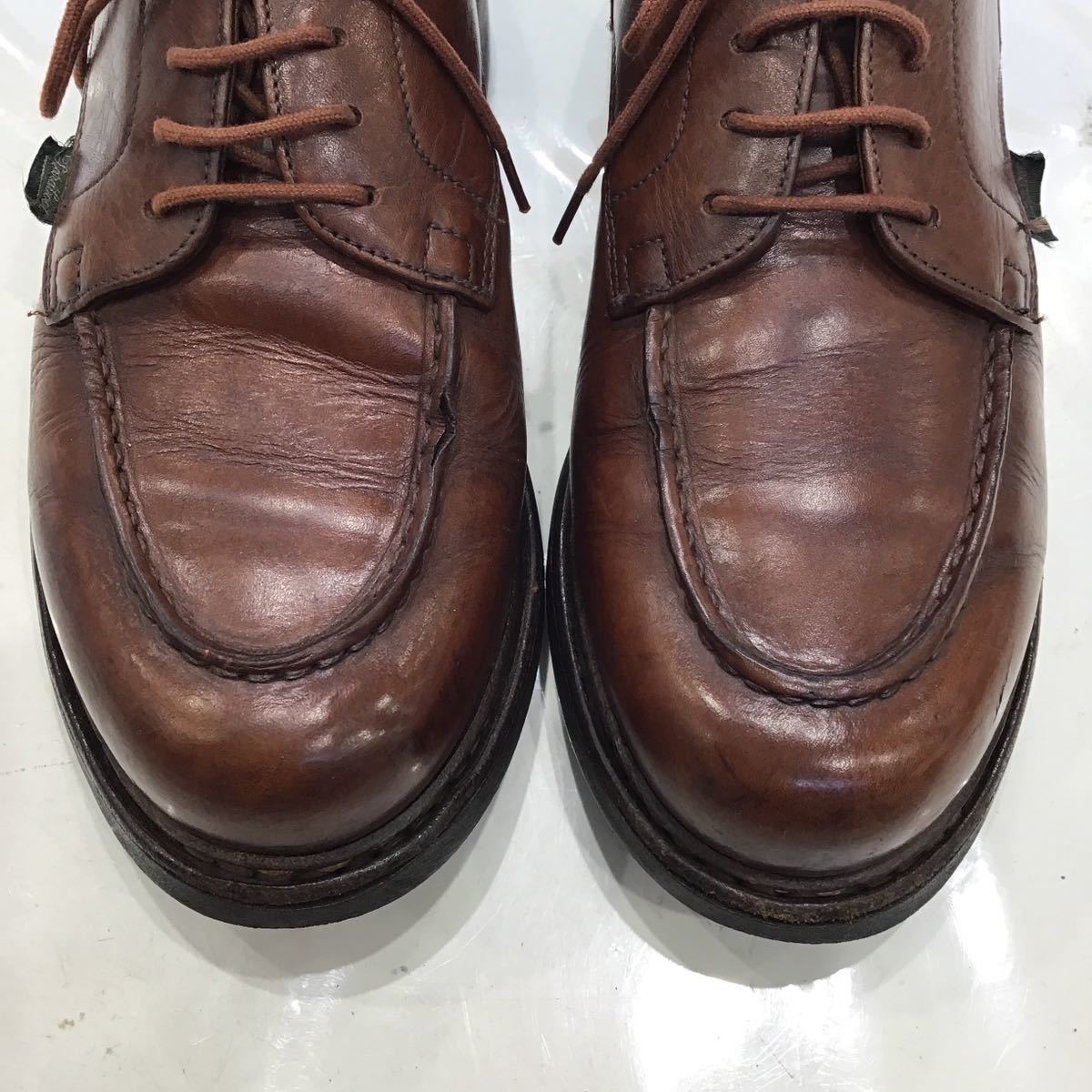 【Paraboot パラブーツ】CHAMBORD シャンボード ドレスシューズ 6 1/2F ブラウン レザー 2307oki_画像10