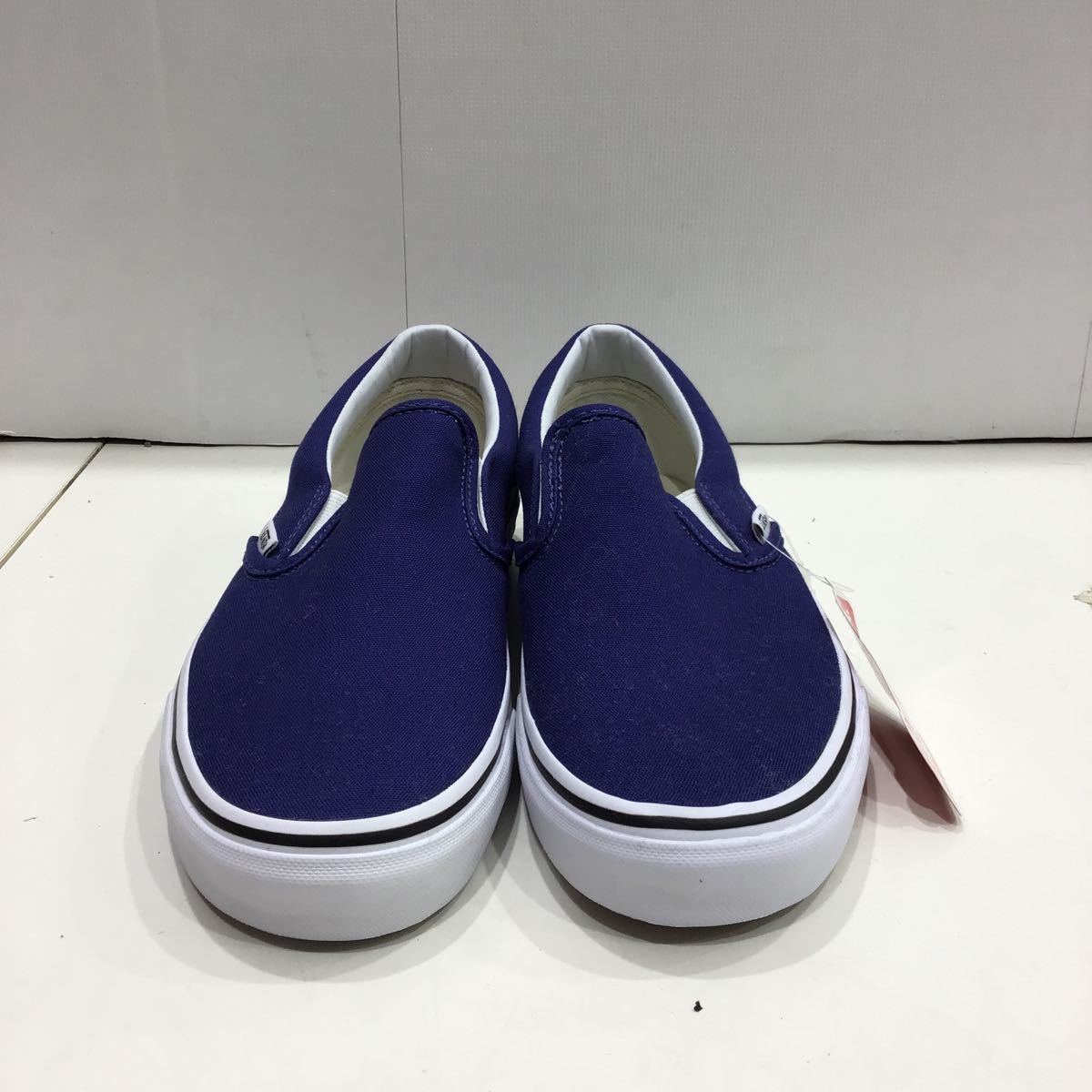 【VANS ヴァンズ 】ローカットスニーカー スリッポン 23.5cm ブルー 未使用品 レディース 2307oki_画像2