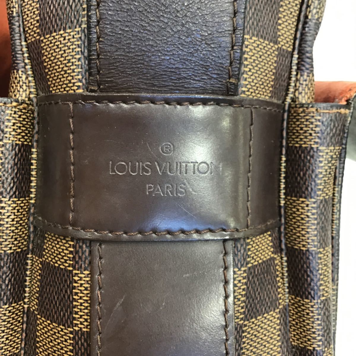 【LOUIS VUITTON ルイヴィトン】N45255 ナヴィグリオ ショルダーバッグ ダミエ ブラウン レザー 2307oki_画像10