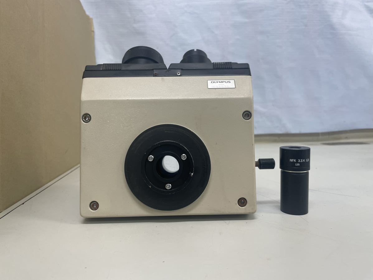 N104/オリンパス BH-2 の部品 OLYMPUS NFK 3.3X LD 125 顕微鏡 投影レンズ 現状品