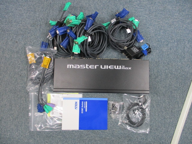 ATEN KVM switch 16 port CS1716A PS/2 & USB both correspondence ATEN original USB cable 15ps.@ attaching other accessory . equipped 