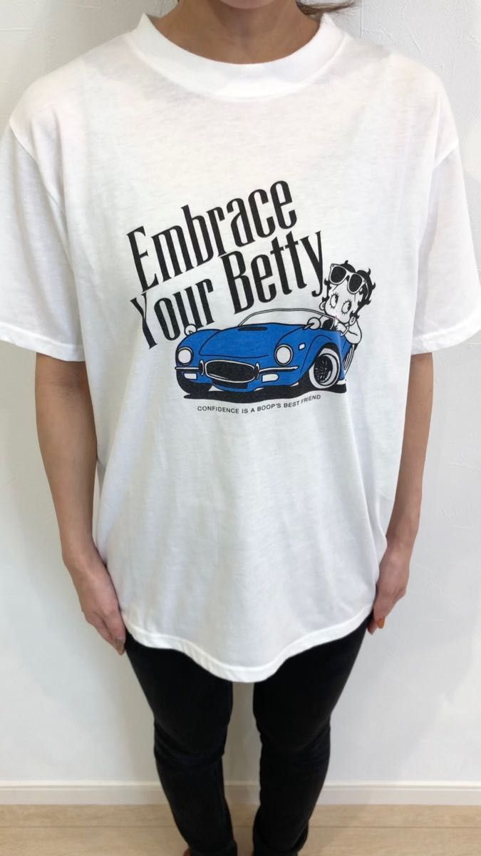 【着画】Betty Boop ベティブープ　Tシャツ ベティちゃん　オープンカー　ドライブ