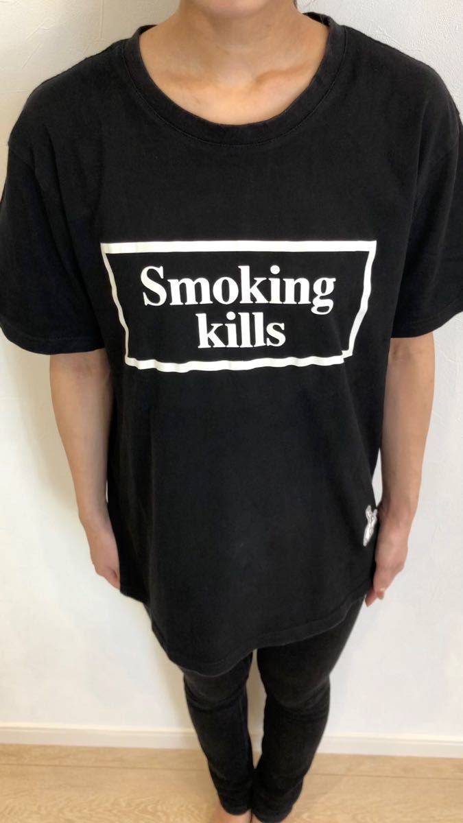 FR2 スモーキングキルズロゴ 定番カラーtシャツ Lサイズ 喫煙危険箱