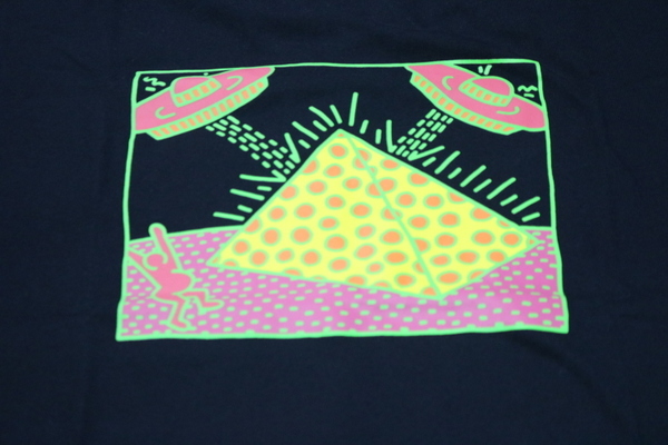 キースへリング　Tシャツ　UFO　メンズ　Ｌ　黒　Keith Haring ユニクロ　UNIQLO　新品 未使用　_画像3