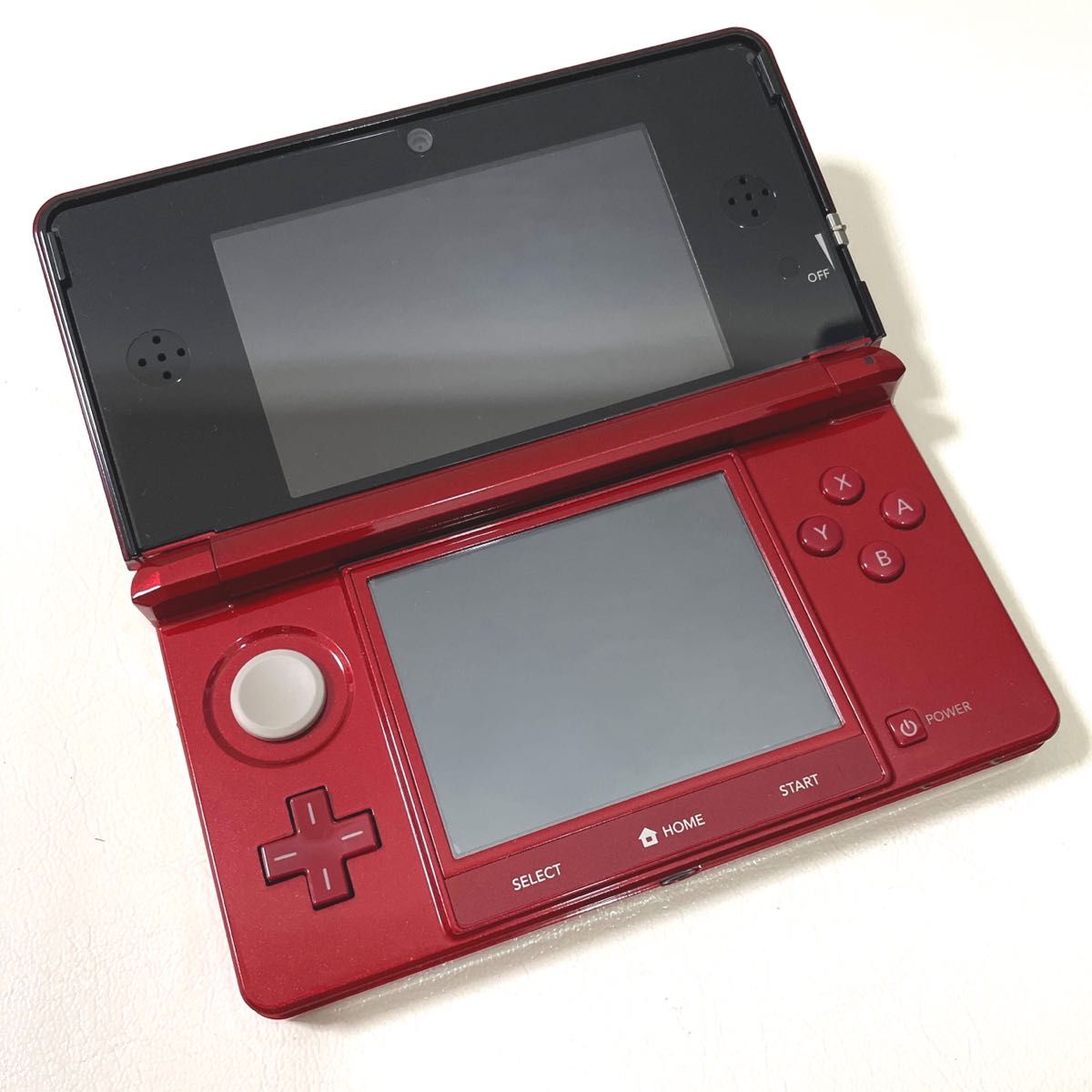 Nintendoニンテンドー】3DS 赤 SDカード充電器付き-