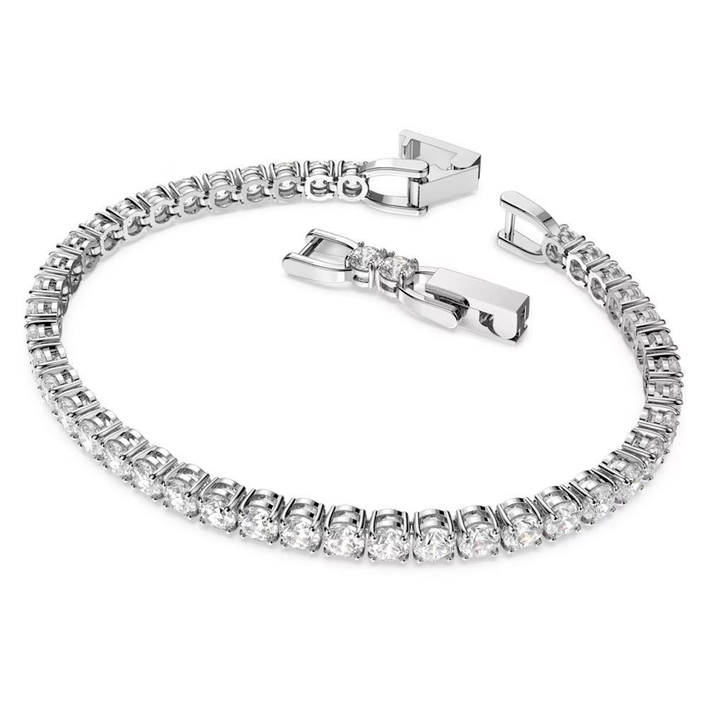 [ новый товар ]SWAROVSKI* Swarovski теннис браслет M размер tennis deluxe с коробкой 5409771