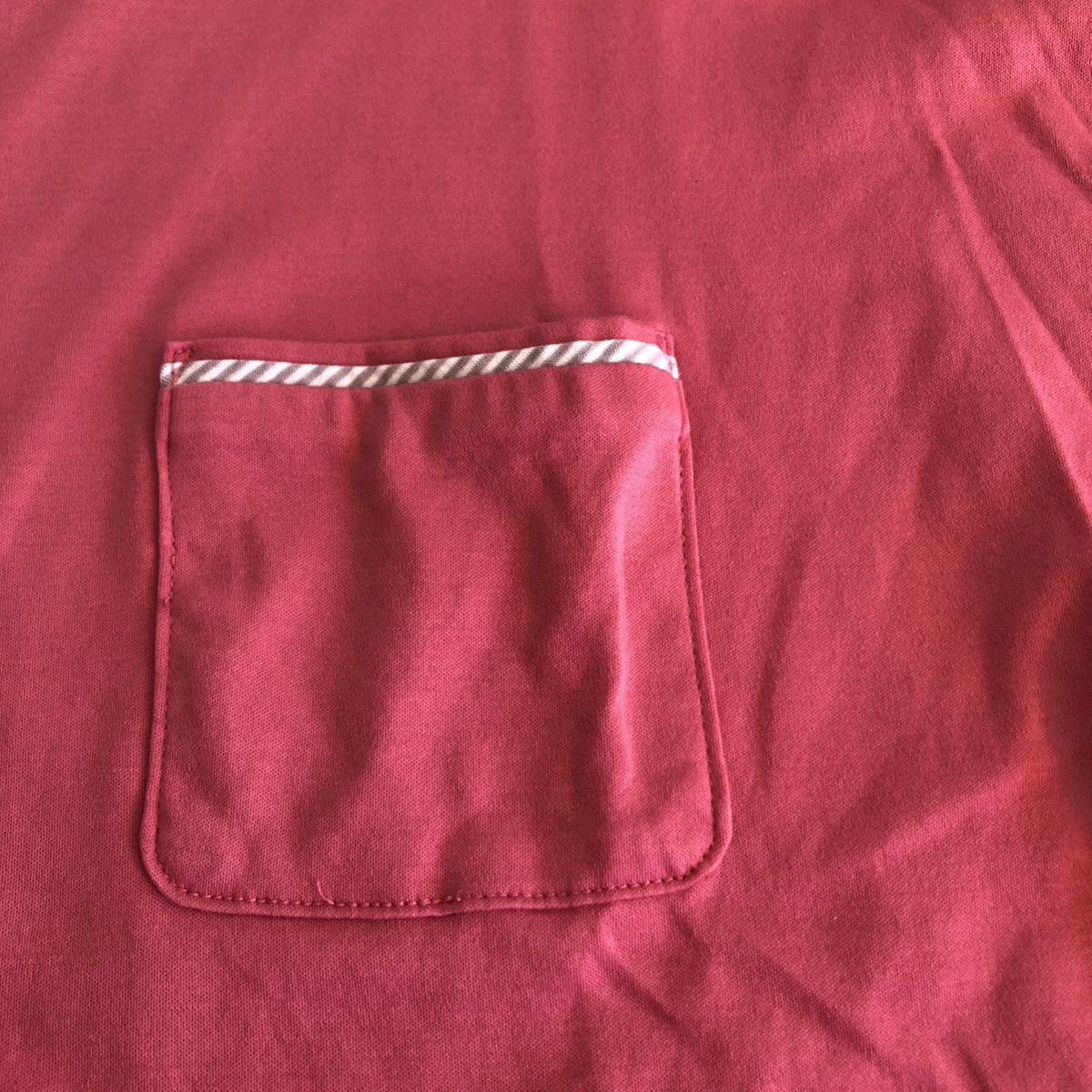 [ прекрасный товар ]McGREGOR*makrega-5 минут рукав футболка короткий рукав футболка M размер розовый карман футболка одноцветный женский Mac rega-