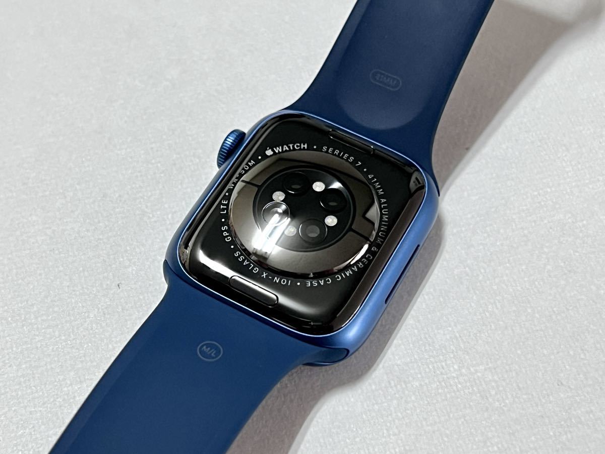 Apple Watch スポーツバンド 純正 ミッドナイト 41mm ML - ラバーベルト