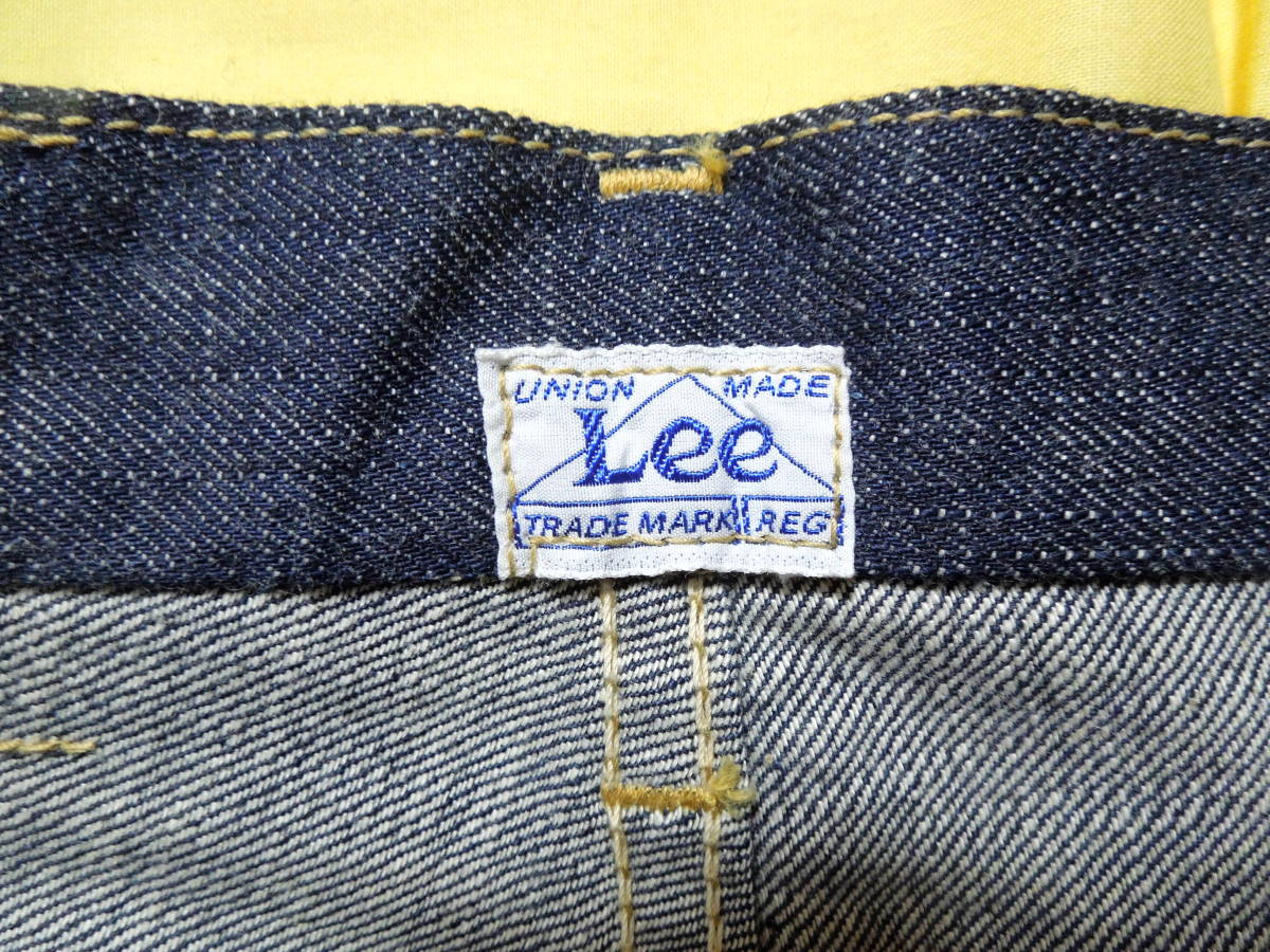 デッドストック 送料無料 Lee WAREHOUSE 101B ウエアハウス リー リジット W30 L34 希少 ハウスマーク 両耳 初期 股リベット