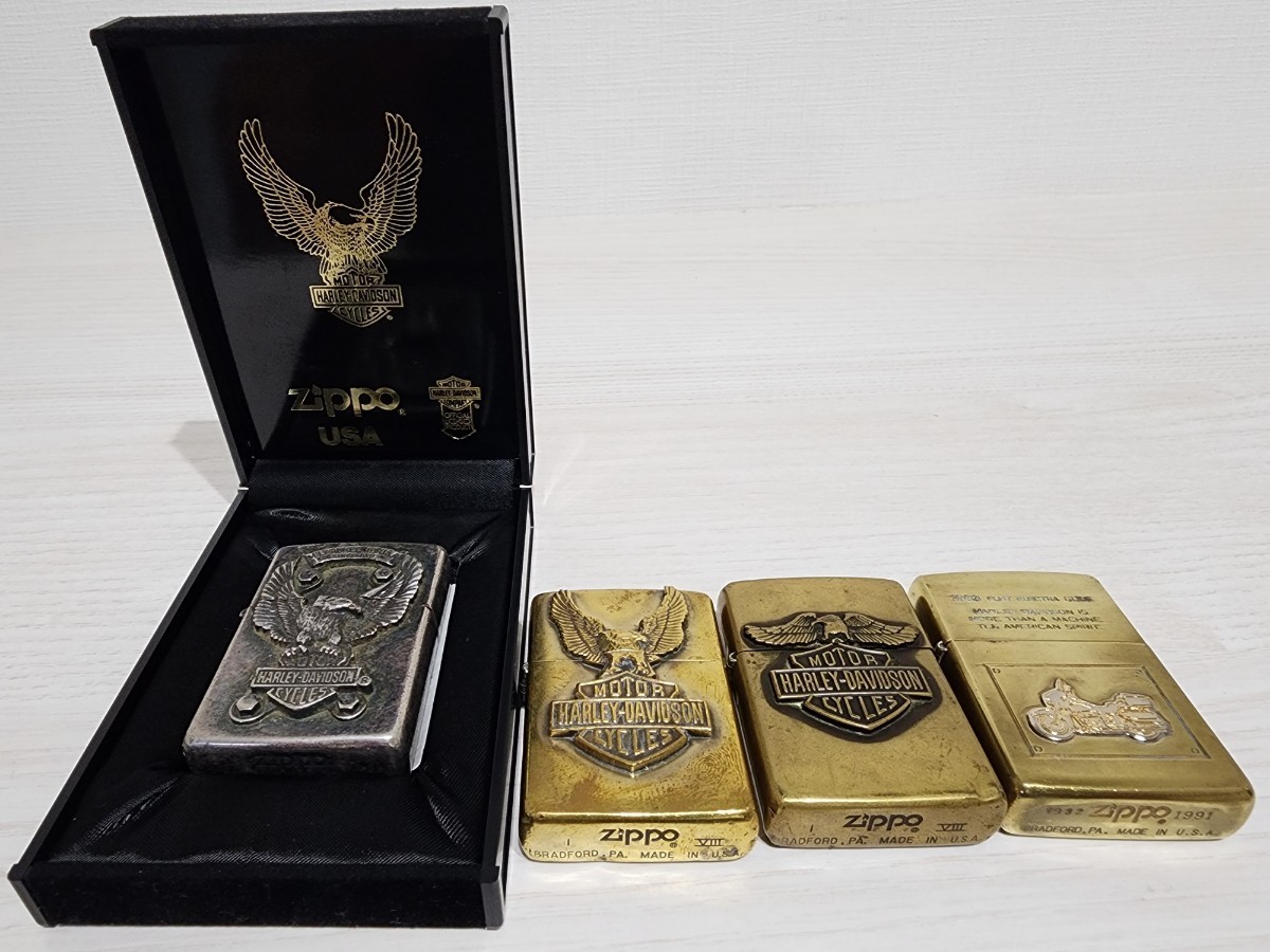 1年保証』 ジッポー zippo ハーレーダビットソン 4個セット タバコ