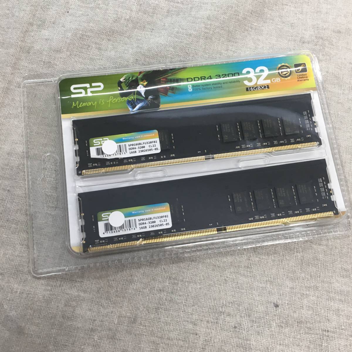 未開封 現状訳あり シリコンパワー デスクトップPC用 メモリ DDR4 3200