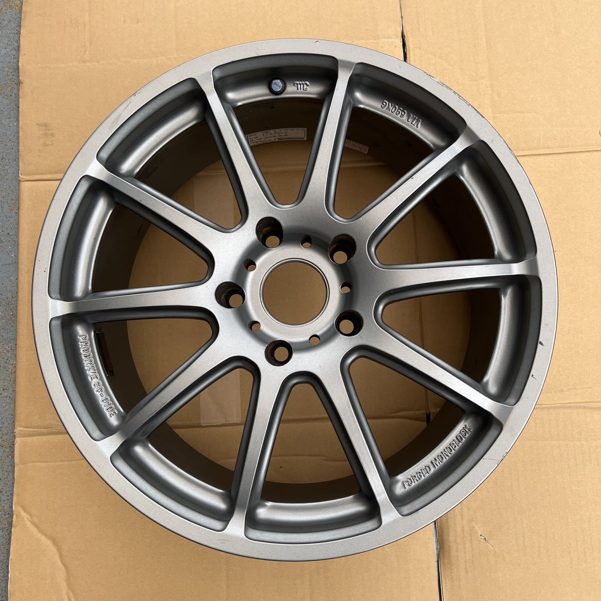 PCD120 1本 RAYS製 レイズ製 BRIDGESTONE PRODRIVE GC-010E 17インチ 7.5J +38 PCD120 5穴 1本 ブリヂストン プロドライブ BMW 同梱不可_画像1