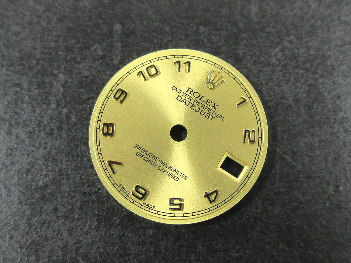【楽天スーパーセール】 ロレックス 19.8mm 文字盤 アラビア シャンパン レディース 79173用 69173 デイトジャスト オリジナル 純正 パーツ