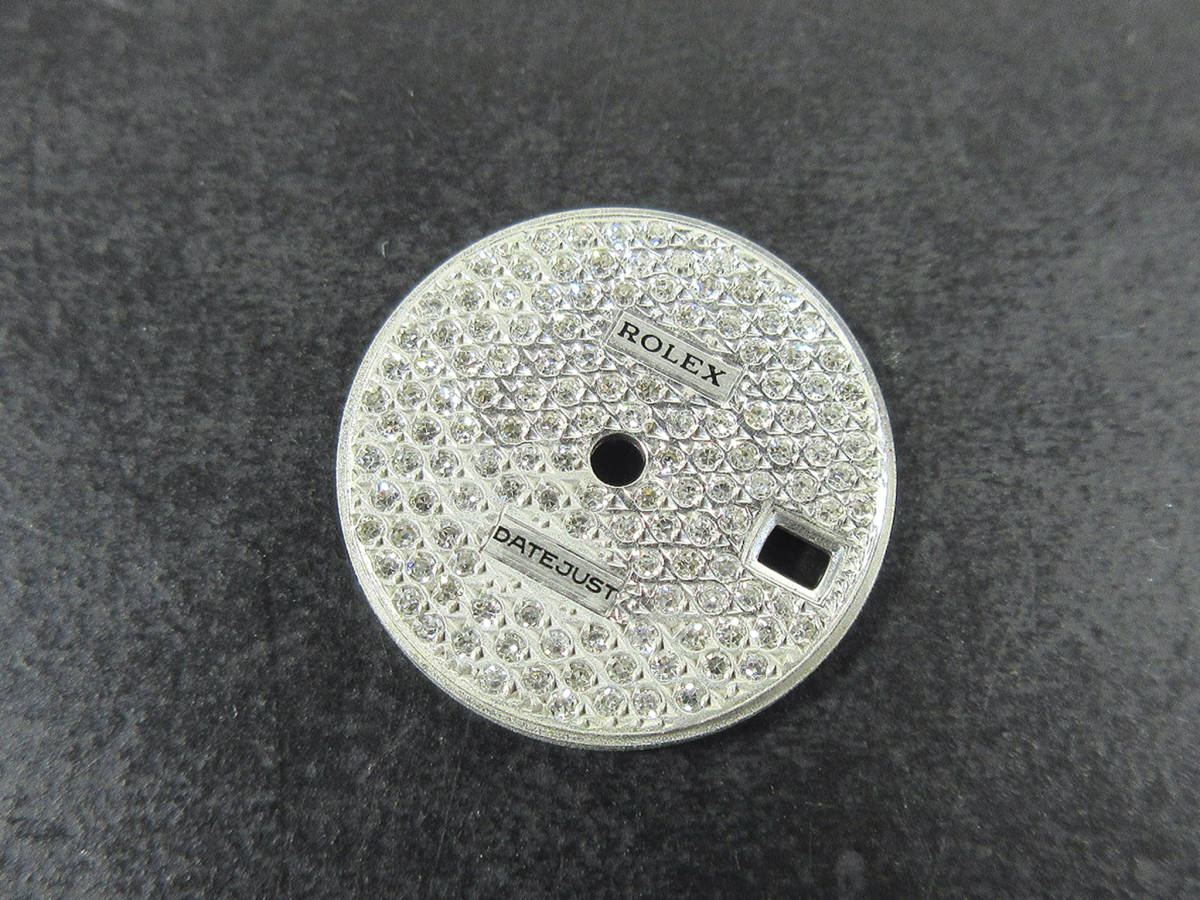 経典 69179 79174 69174 デイトジャスト ロレックス 79179用 19.7mm 文字盤 ダイヤ パヴェ アフター レディース パーツ