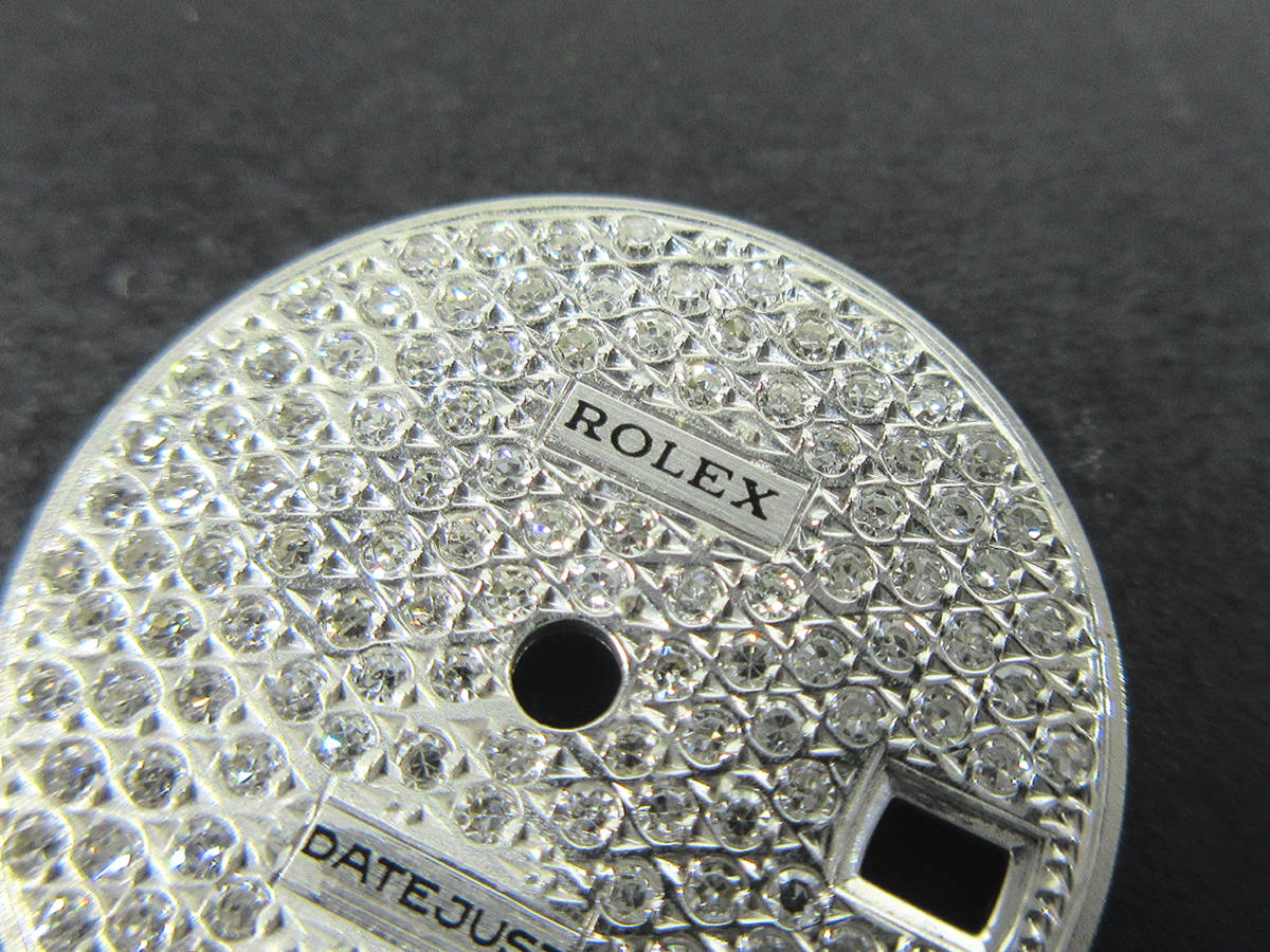  Rolex Date Just 69174 79174 69179 79179 for lady's after pave diamond face 19.7mm