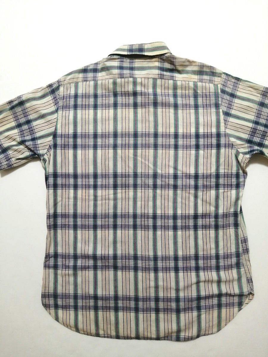 80s 90s USA製 アメリカ製 ペンドルトン チェックシャツ 半袖シャツ L PENDLETON