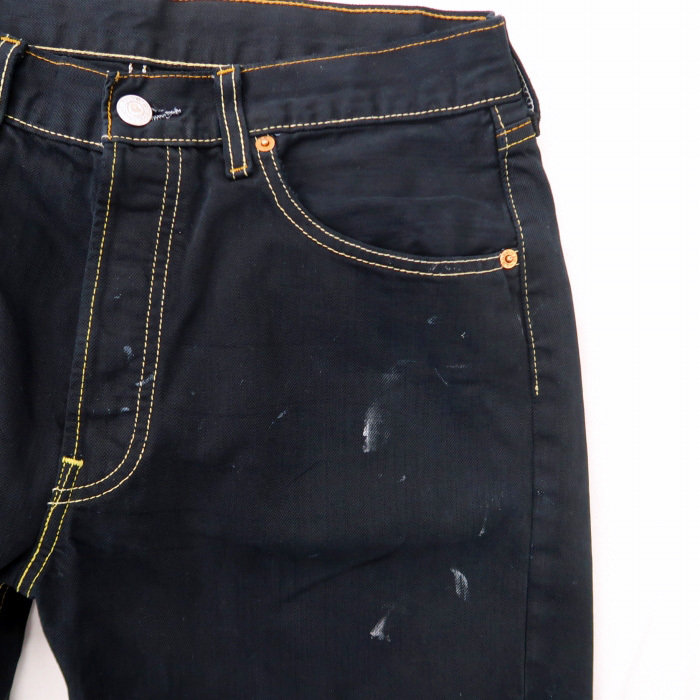 古着 リーバイス Levi's 501 ブラックデニムパンツ ジーンズ ジーパン 後染め サイズ表記：W32L34　gd44078_画像3